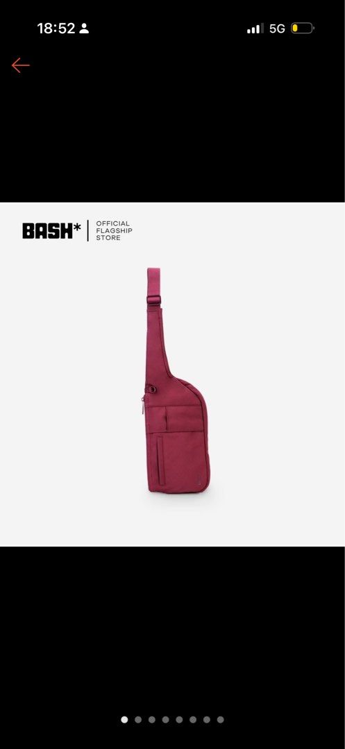 BASH Expedition Trail Bag- Jet Set (Category: Cross-body Bags) located in Kawit. Submitted by makyan116 (Listing ID 1469864807, Image 1). Description: - Brand: BASH Trail Bag (Official Flagship Store Item) - Color: Maroon / Jet Set - only used once.
