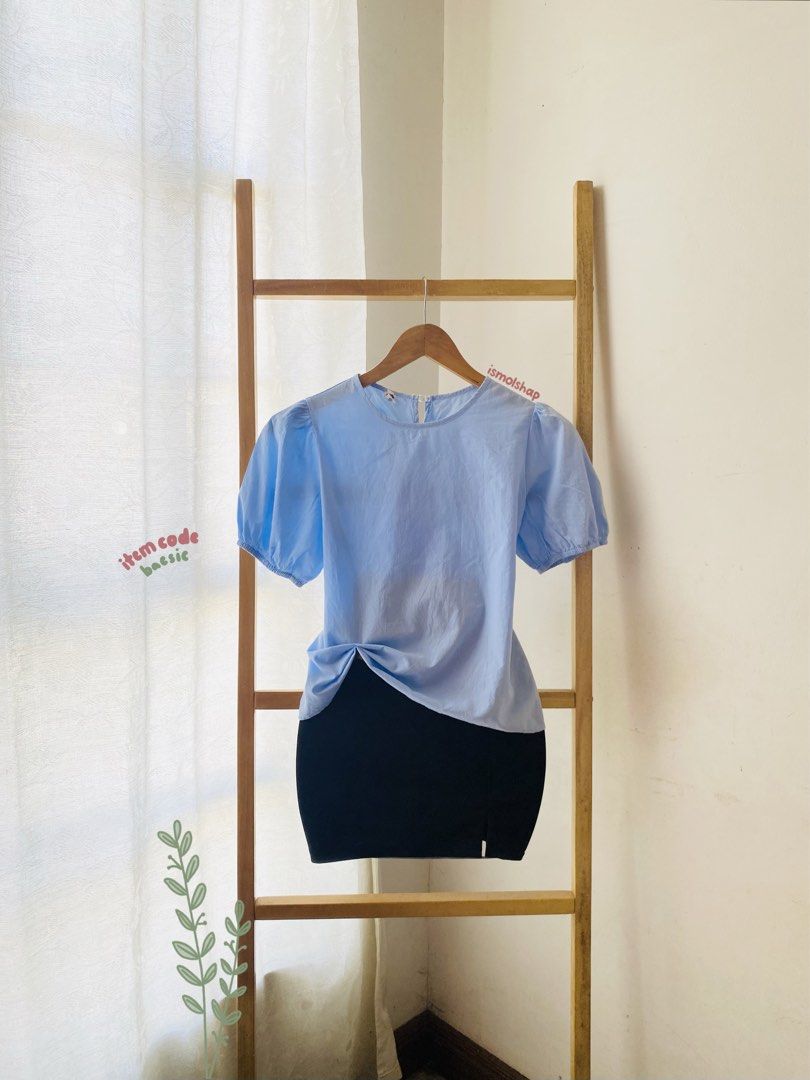 Basic, Comfy Wear (Category: Blouses) located in Imus. Submitted by ismolshap (Listing ID 1469824409, Image 1). Description: Size: ❀S: 13 inches ❀W: 18 inches ❀L: 21 inches Fit to Small ✨ ❀ Item Description: GOOD AS NEW with NO ISSUE! Fabric’s lightweight, cotton and definitely an easy wear with puff sleeves. Such a basic piece in a cute color! Can be worn in corporate offices or in casual setting. GANDAAA! ❀FACEBOOK PAGE: Ismolshap .