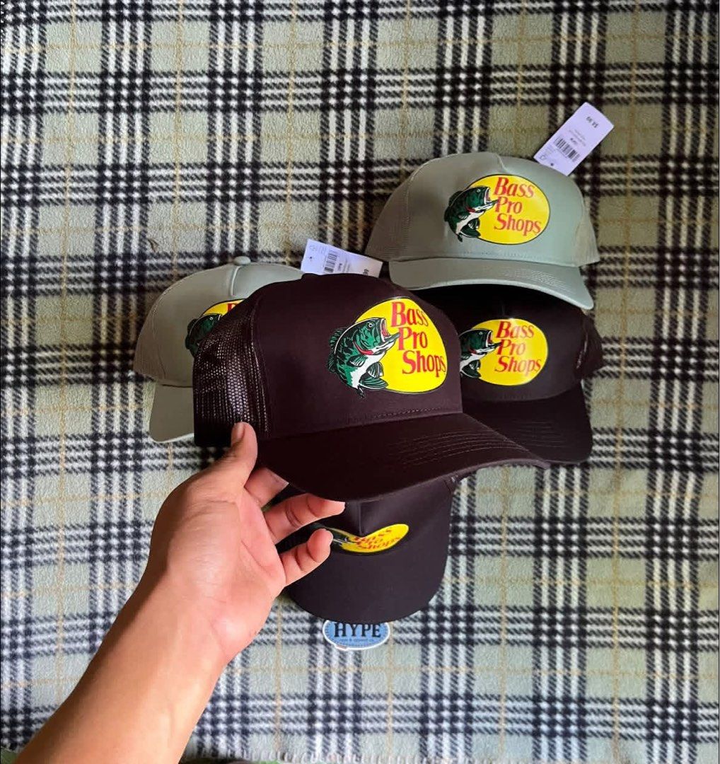 Bass Pro Shops trucker cap (Category: Caps & Hats) located in Manila. Submitted by hype_caps_apparel_official (Listing ID 1469869485, Image 2). Description: Brandnew from canada all 🇨🇦 Limited stocks only ✅ Message lang mga bro madaam.