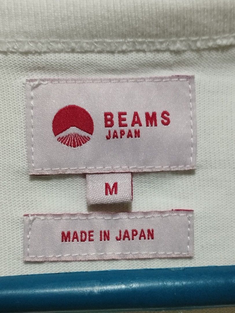Beams Japan (Category: Tshirts & Polo Shirts ) located in San Fernando. Submitted by nerosales (Listing ID 1469770151, Image 2). Description: Beams White T Shirt Made in Japan width - 22.5 inches length - 29 inches very good condition no stain, no yellowing 650 pesos only SM City Pampanga Shipping: J&T Payment: Gcash NO COD NO COP NO WAYBILL FIRST.