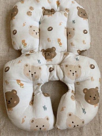 🧸BEAR STROLLER PAD (Category: Children's Beds) located in Manila. Submitted by mturla4011142 (Listing ID 1469904254, Image 3). Description: 🧸 BEAR STROLLER PAD - CUTE & COMFY! ✅ Cute bear cookies print ✅ Front cotton, Back breathable mesh - hindi mainit ✅ Thick padded + head support ✅ With strap & buckle (non-slip) ✅ Universal - for stroller, car seat, high chair 📦 1x Pad only — .