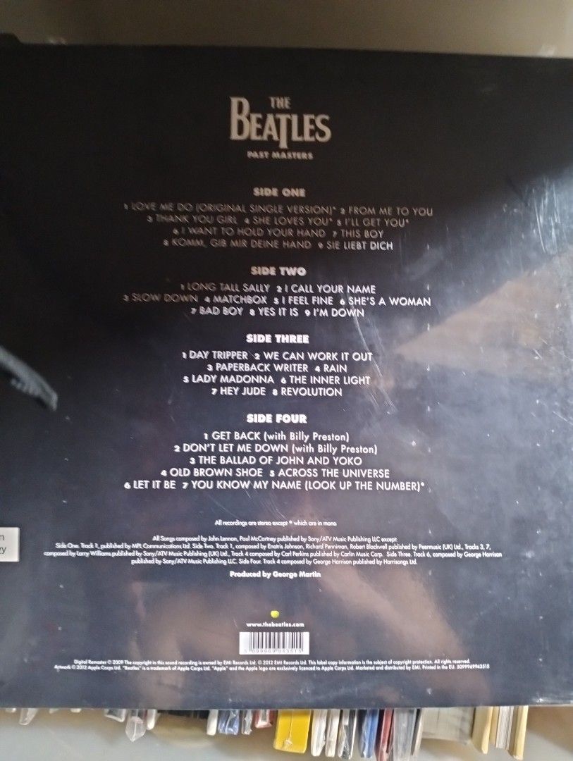 Beatles Past master vinyl remastered (Category: Vinyls) located in Manila. Submitted by jhenaloymerchandise (Listing ID 1469779745, Image 2). Description: Beatles Past master vinyl remastered (2LP) = ₱4,500 brand New sealed made in Germany.