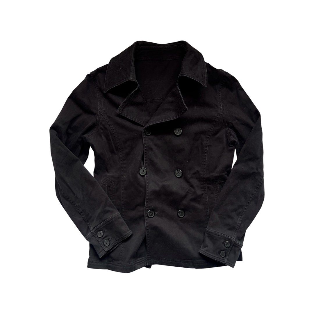 Black Peacoat Trench Coat Jacket (Category: Coats, Jackets and Outerwear) located in Makati City. Submitted by november122005 (Listing ID 1469834335, Image 1). Description: size: s location: bangkal, makati payment: gcash/bank transfer mod: j&t (buyer will shoulder SF).