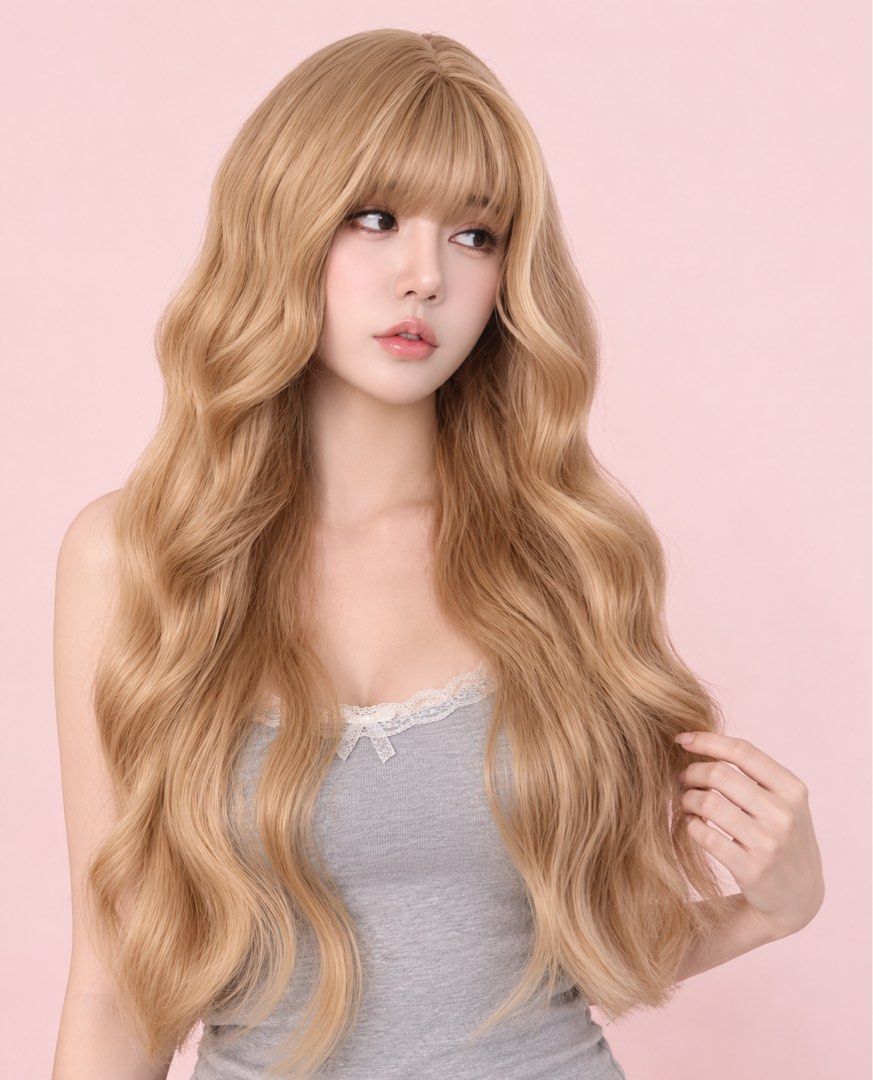 Blonde wavy (Category: Hair Accessories) located in Quezon City. Submitted by ava_ghail (Listing ID 1469821442, Image 2). Description: Realistic wigs.