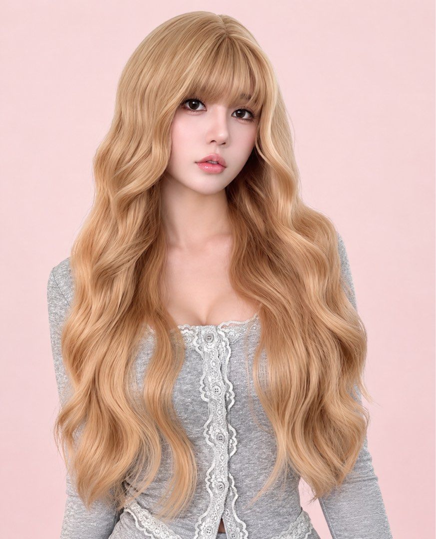 Blonde wavy (Category: Hair Accessories) located in Quezon City. Submitted by ava_ghail (Listing ID 1469821442, Image 1). Description: Realistic wigs.