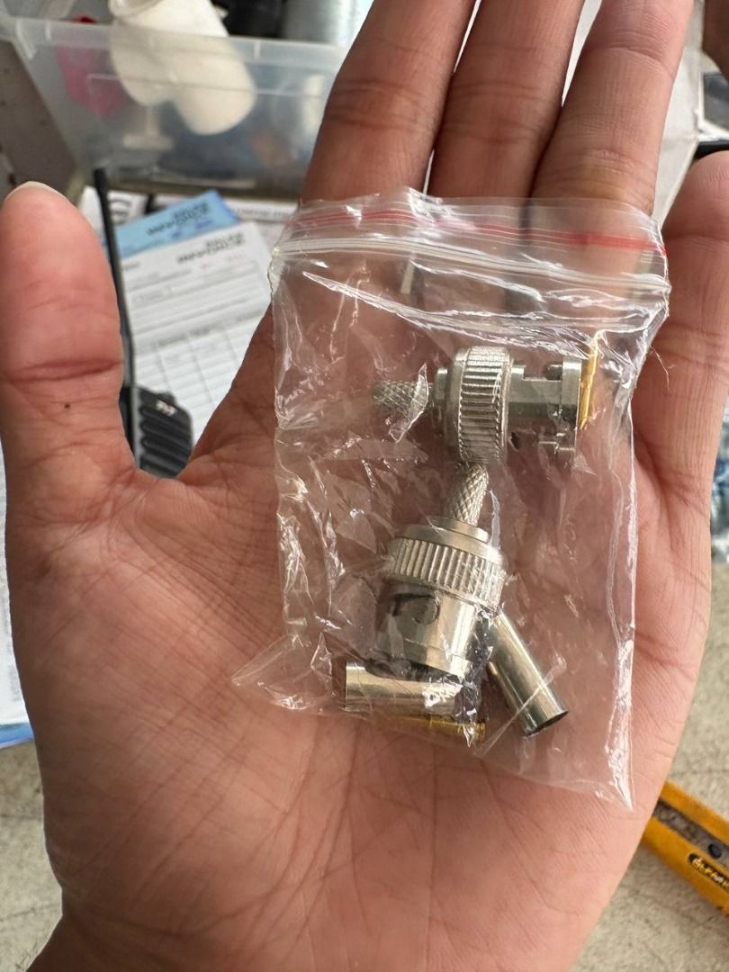 BNC Plug Connector Specs: Crimp type (Category: Everything Else Others) located in Manila. Submitted by 09171479278_elsie. (Listing ID 1469775656, Image 2). Description: BNC Plug Connector Specs: Crimp type.