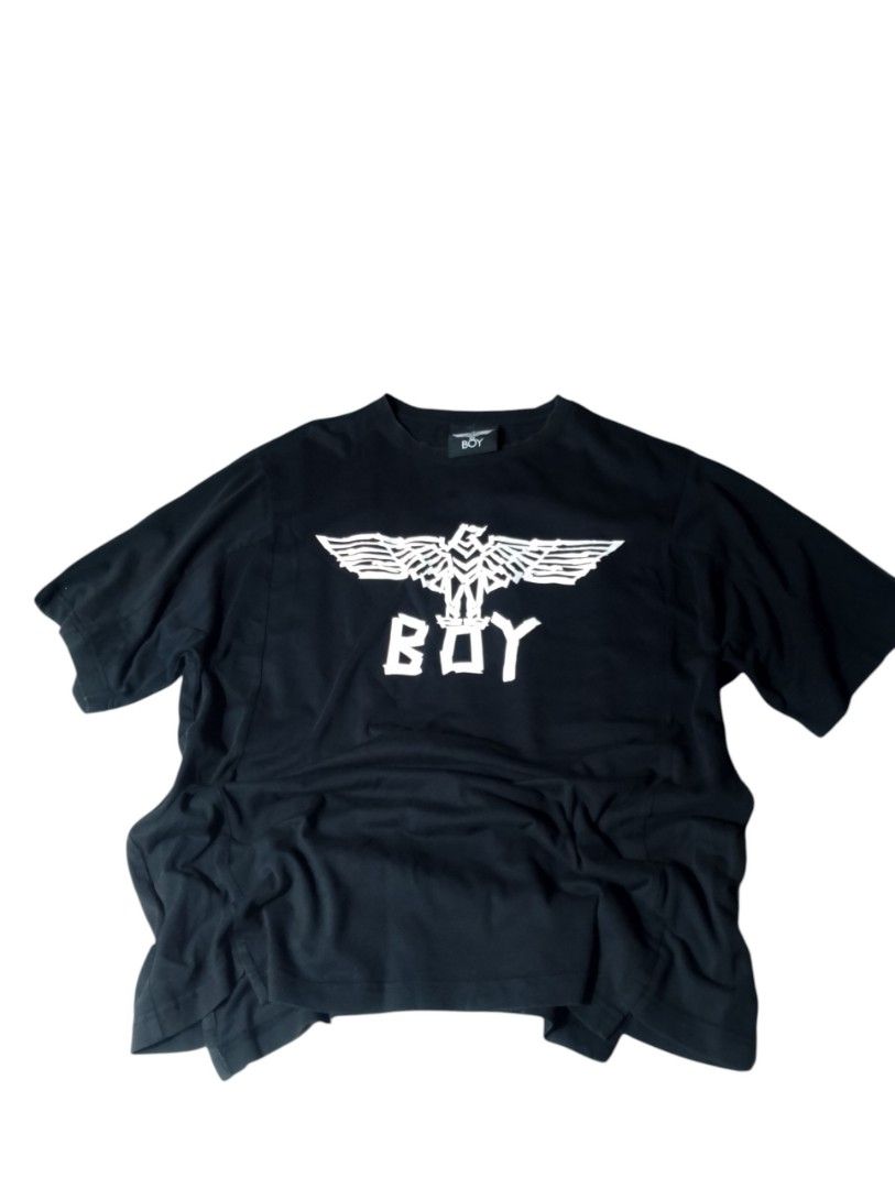 BOY London Black Eagle Graphic Tee Medium (Category: Tshirts & Polo Shirts ) located in Tanay. Submitted by _justdothrift (Listing ID 1469916823, Image 1). Description: - Brand: BOY London - Color: Black with white chest graphic - Size: Medium (tag attached) - Material: Soft and breathable cotton - Fit: Regular short sleeve cut - Condition: Clean, excellent overall condition with legible wash tags.