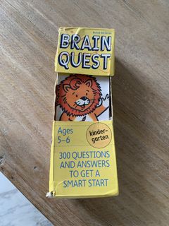 Brain Quest Card Decks Ages 3-4 and 4-5, Hobbies & Lifestyle, Books ...