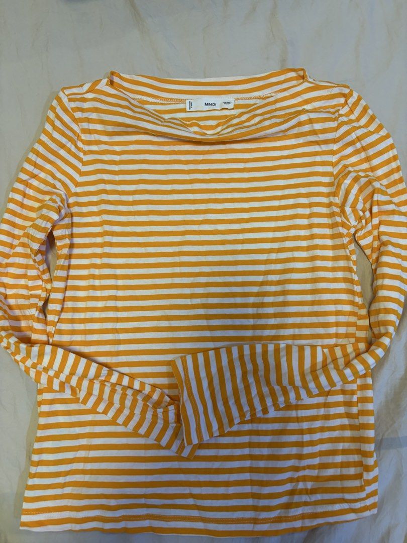 Brandnew Mango Stripes top Small (Category: Longsleeves) located in Manila. Submitted by chandleria (Listing ID 1469944737, Image 1). Description: bought from store in the mall but was too small for me super comfy fabric.