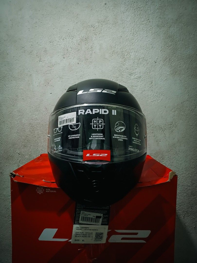 (BRANDNEW)LS2 HELMET RAPID II & STORM II (Category: Caps & Hats) located in Manila. Submitted by itchuboysean (Listing ID 1469906552, Image 3). Description: ORIGINAL LS2 HELMETS – BELOW SRP! ​Selling brand new / fresh LS2 full-face helmets well below retail price! Great value, quality protection, and stylish finishes. ​📌 Available Models & Sizes: ​LS2 RAPID II – Matte Black (Size XL) | ₱3,300 ​LS2 STORM II – Fist (Size L) | ₱3,300 ​LS2 STORM II 