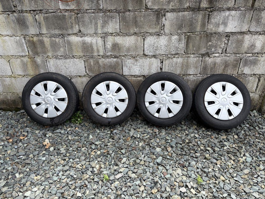 Bridgestone Ecopia 175 65 r14 (Category: Mags and Tires) located in Quezon City. Submitted by 0917-8131649_edsel_fausto (Listing ID 1469791901, Image 1). Description: Bridgestone Ecopia 4 pcs tires with rim and hubcab. Tire size 175 x 65 x r14 Tire thread 95% as you can still see the red markings. Brand new tire is around 3,800 to 4,200 Selling for ₱7,500 only Thanks.. Godbless Edsel Fausto 0917-8131649.