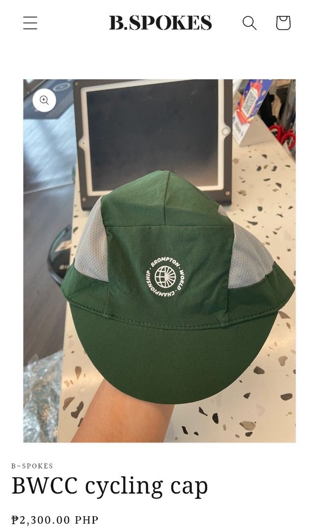 Brompton BWCC cycling cap🚴🚵🚲 (Category: Caps & Hats) located in Bulacan. Submitted by ssirc (Listing ID 1469879928, Image 1). Description: Brompton BWCC cycling cap🚴🚵🚲 Excellent Condition ‼️ 980+sf ‼️ DM ‼️.