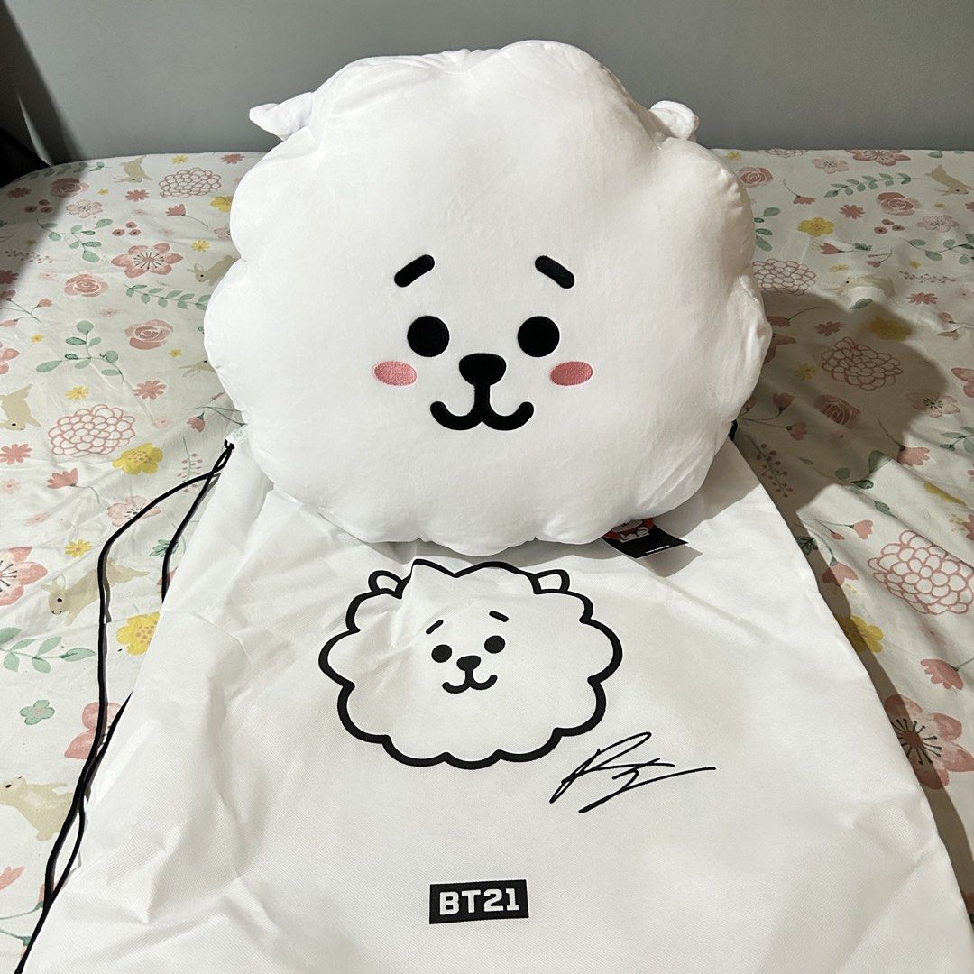 BT21 42cm Cushion - RJ (Category: K-Wave Merchandise) located in Antipolo. Submitted by smqp_ (Listing ID 1469851274, Image 1). Description: On-hand ready to ship. Official. Authentic. From Line Friends Korea. With Tag and Dust Bag..