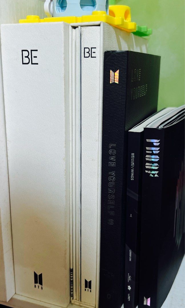 BTS Unsealed Albums (Category: CDs & DVDs) located in Pateros City. Submitted by zkart (Listing ID 1469792986, Image 1). Description: dm me for your offers! (if individual) take all price: 850 - Official BTS album collection - Includes BE, Love Yourself Tear, Wings, and Proof editions - No photocards - Condition: Good - Reason for selling: Decluttering/clearing space .