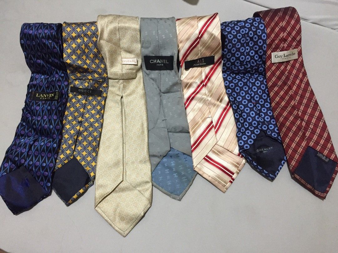 BUNDLE NECKTIE FOR MEN ALL BRA-NDED (Category: Ties) located in Bulacan. Submitted by assorted.items (Listing ID 1469880233, Image 3). Description: For Sale Necktie Take All Na all braded at may Code yung Iba 24pcs na For 5k only CD-BVLGARI-CELINE-YSL-SALVATOREE FERRAGAM0 BALENCIAGA-HERMES-GIVENCHY-BALLY-BURRBERY LANVIN-GUCCI-CHANEL-DAKS-GHUY LAROCHE GIANNI VERSACE Pwedi din Tingi 700 each Open for lalamove for Sure Buyer only Thankyou ☺😇.