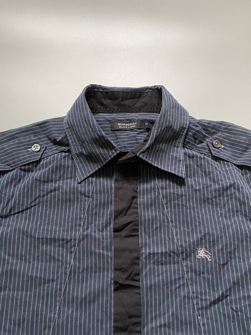 Burberry black label Pin stripe Longsleves (Category: Longsleeves) located in Cebu City. Submitted by dfindss. (Listing ID 1469845028, Image 3). Description: Measurments on the images Like new No issue Complete buttons with extra two pcs .