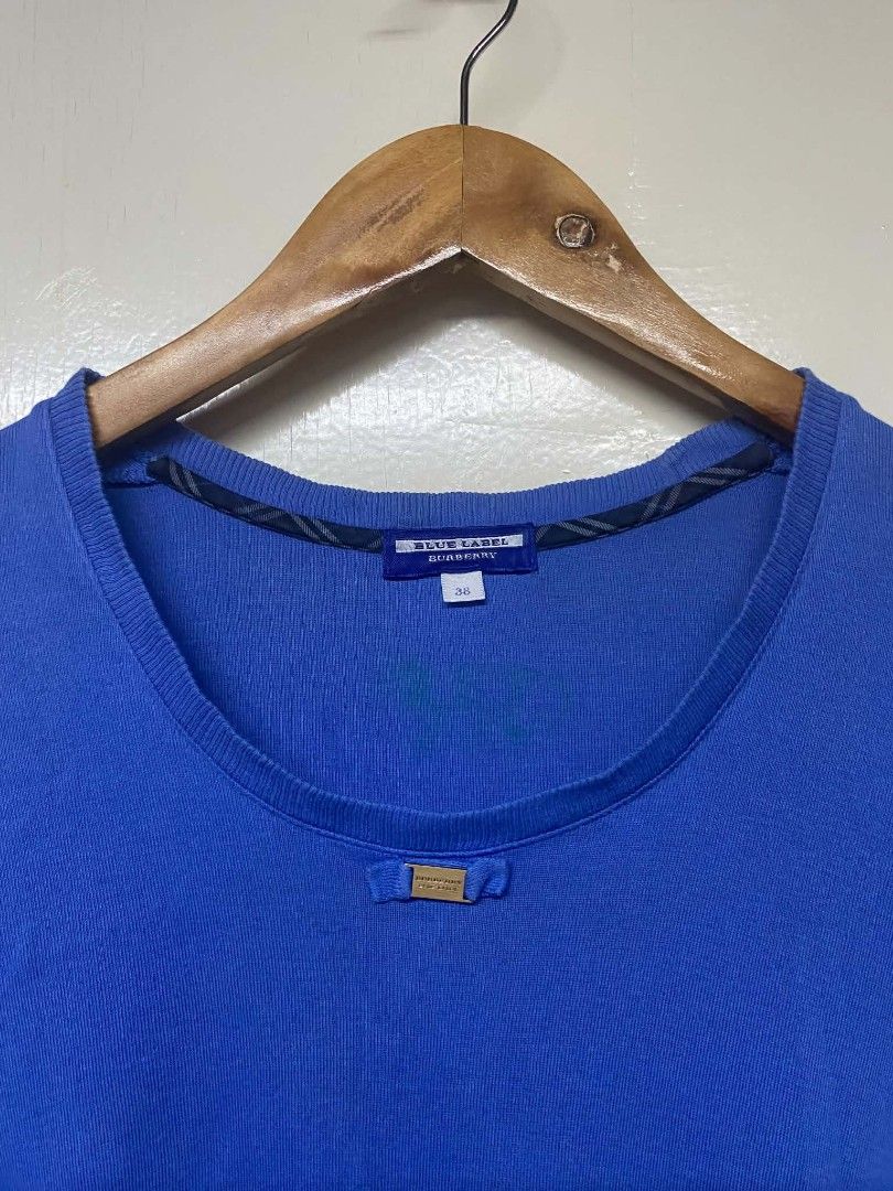 Burberry blue label top (Category: Others Tops) located in Pasig City. Submitted by jstnisidor81288 (Listing ID 1469893844, Image 2). Description: Size 38 on tag S-M best fit.