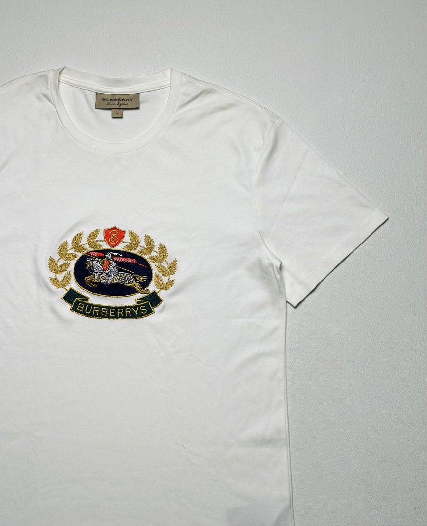 BURBERRY Embroidered (Category: Tshirts & Polo Shirts ) located in General Santos City (Dadiangas). Submitted by uragon.apparel (Listing ID 1469898075, Image 1). Description: EXCELLENT CONDITION MEDIUM 19/27.5.