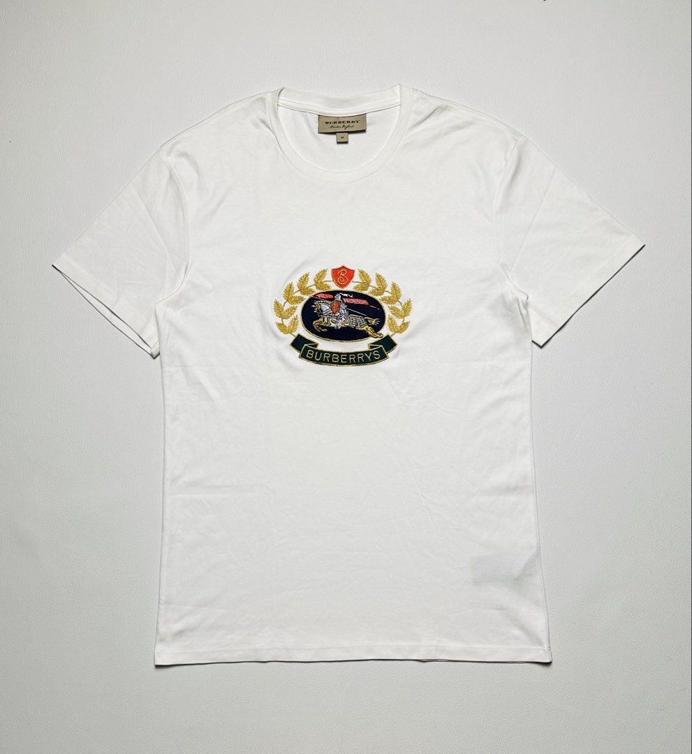 BURBERRY Embroidered (Category: Tshirts & Polo Shirts ) located in General Santos City (Dadiangas). Submitted by uragon.apparel (Listing ID 1469898075, Image 2). Description: EXCELLENT CONDITION MEDIUM 19/27.5.