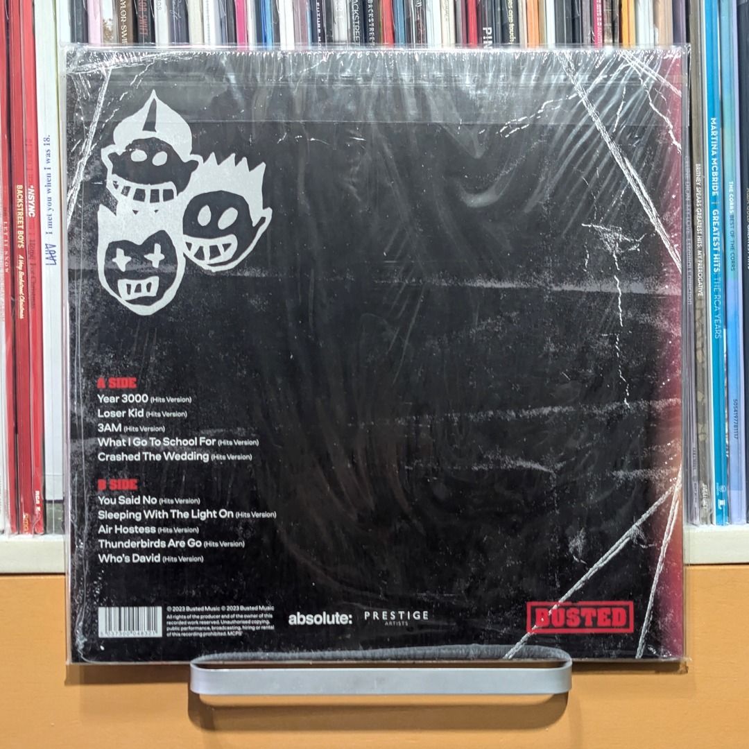 Busted Greatest Hits 2.0 Red Vinyl 1LP Record (Category: Vinyls) located in Pagadian. Submitted by rikzmm (Listing ID 1469908925, Image 2). Description: Busted Greatest Hits 2.0 Red Vinyl 1LP (2023 Release) **Selling from my personal collection. Slightly used, played twice or thrice. - Condition: Slightly used, still with shrink wrap - Version: Hits Versions - Featuring the Hits: Year 3000, Loser Kid, 3AM, What I Go To School For, Crashed The Wed