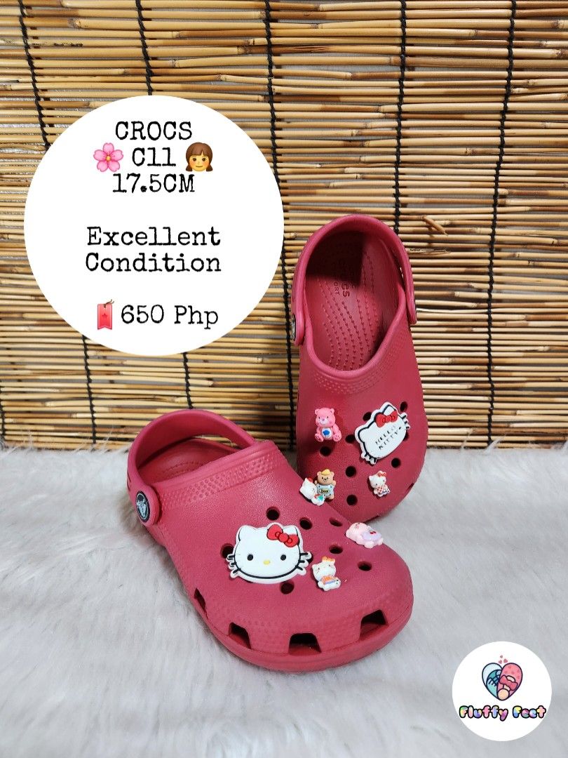 C11- Preloved Original Crocs for kids (Category: Babies & Kids Fashion) located in Navotas City. Submitted by FluffyFeet (Listing ID 1469851349, Image 1). Description: NEW ARRIVAL❗️ This is a PRELOVED ORIGINAL CROCS FOR KIDS‼️ Please managed your expectations ❤️ 📌 Strictly MINE NOW, PAY NOW ONLY❗️ (Unless suki na po na maayos kausap at iwas cancellation) 📌 You may ask for other photos before placing order/s STRICTLY NO RETURN, NO EXCHANGE UNLES