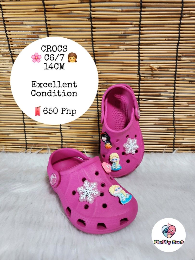 C6/7- Preloved Original Crocs for kids (Category: Babies & Kids Fashion) located in Navotas City. Submitted by FluffyFeet (Listing ID 1469857505, Image 1). Description: NEW ARRIVAL❗️ This is a PRELOVED ORIGINAL CROCS FOR KIDS‼️ Please managed your expectations ❤️ 📌 Strictly MINE NOW, PAY NOW ONLY❗️ (Unless suki na po na maayos kausap at iwas cancellation) 📌 You may ask for other photos before placing order/s STRICTLY NO RETURN, NO EXCHANGE UNLE
