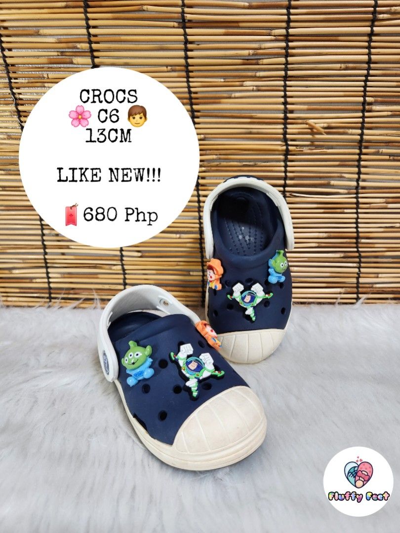 C6- Preloved Original Crocs for kids (Category: Babies & Kids Fashion) located in Navotas City. Submitted by FluffyFeet (Listing ID 1469866432, Image 1). Description: NEW ARRIVAL❗️ This is a PRELOVED ORIGINAL CROCS FOR KIDS‼️ Please managed your expectations ❤️ 📌 Strictly MINE NOW, PAY NOW ONLY❗️ (Unless suki na po na maayos kausap at iwas cancellation) 📌 You may ask for other photos before placing order/s STRICTLY NO RETURN, NO EXCHANGE UNLESS
