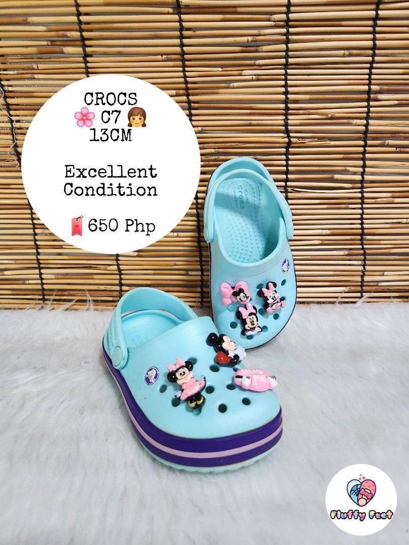 C7- Preloved Original Crocs for kids (Category: Babies & Kids Fashion) located in Navotas City. Submitted by FluffyFeet (Listing ID 1469761482, Image 1). Description: NEW ARRIVAL❗️ This is a PRELOVED ORIGINAL CROCS FOR KIDS‼️ Please managed your expectations ❤️ 📌 Strictly MINE NOW, PAY NOW ONLY❗️ (Unless suki na po na maayos kausap at iwas cancellation) 📌 You may ask for other photos before placing order/s STRICTLY NO RETURN, NO EXCHANGE UNLESS