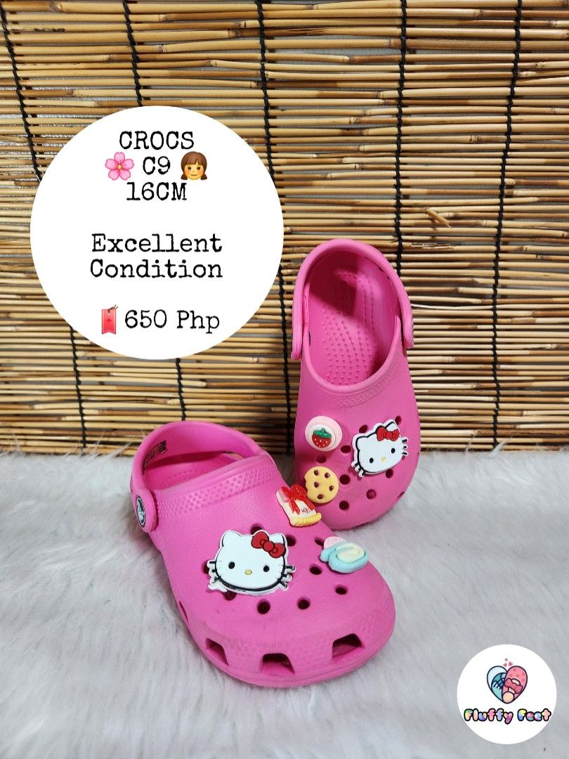 C9- Preloved Original Crocs for kids (Category: Babies & Kids Fashion) located in Navotas City. Submitted by FluffyFeet (Listing ID 1469851091, Image 1). Description: NEW ARRIVAL❗️ This is a PRELOVED ORIGINAL CROCS FOR KIDS‼️ Please managed your expectations ❤️ 📌 Strictly MINE NOW, PAY NOW ONLY❗️ (Unless suki na po na maayos kausap at iwas cancellation) 📌 You may ask for other photos before placing order/s STRICTLY NO RETURN, NO EXCHANGE UNLESS