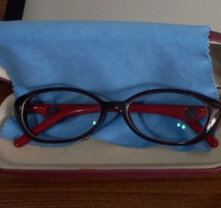 Calvin Klein Eyeglasses Dark Red Frames (Category: Sunglasses & Eyewear) located in Manila. Submitted by miss66449 (Listing ID 1469873605, Image 1). Description: - Brand: Calvin Klein - Style: Trendy round cat-eye - Color: Dark purple front with bright red temple arms - Lenses: Demo lenses, ready for your own prescription - Inclusions: Includes matching storage case and cleaning cloth - Condition: Great for everyday wear.