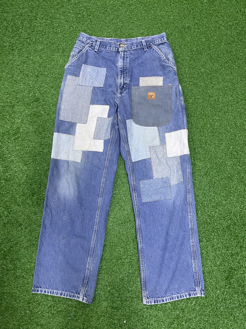 Carhartt Custom Jeans, Men's Fashion, Bottoms, Jeans on Carousell