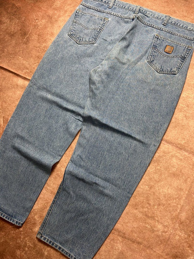 CARHARTT DENIM WASHED PANTS (Category: Activewear) located in Dasmarinas. Submitted by 2slickdeals_ (Listing ID 1469815034, Image 2). Description: SIZE ON TAG - 44 WAIST 15 THIGH 43 LENGTH 8.5 HEM ISSUE: CUT TAGS!.