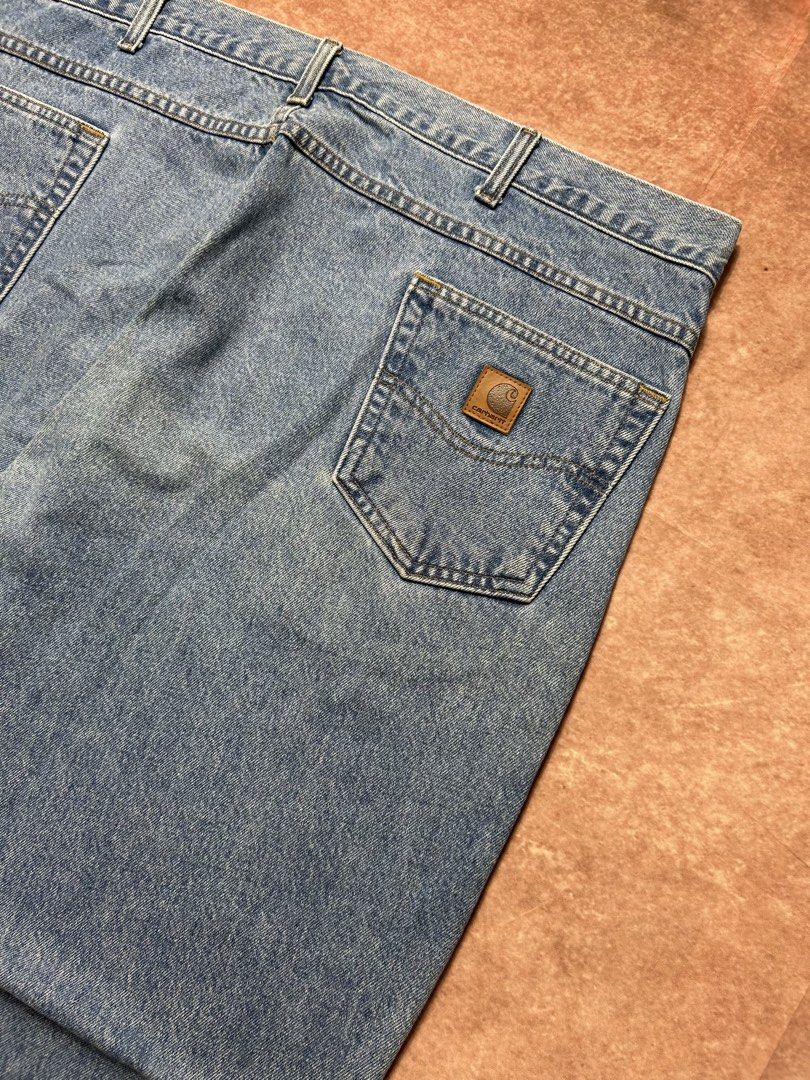 CARHARTT DENIM WASHED PANTS (Category: Activewear) located in Dasmarinas. Submitted by 2slickdeals_ (Listing ID 1469815034, Image 3). Description: SIZE ON TAG - 44 WAIST 15 THIGH 43 LENGTH 8.5 HEM ISSUE: CUT TAGS!.