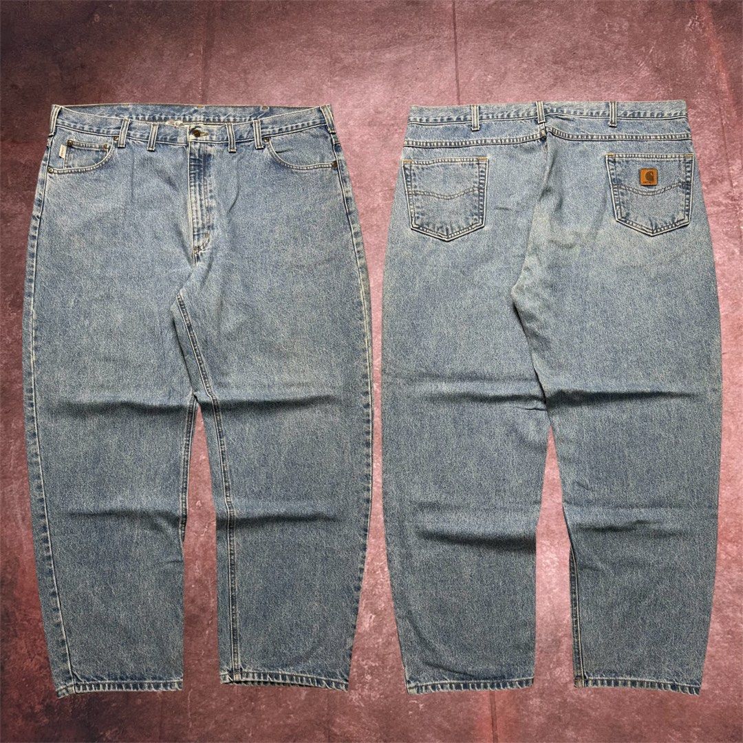 CARHARTT DENIM WASHED PANTS (Category: Activewear) located in Dasmarinas. Submitted by 2slickdeals_ (Listing ID 1469815034, Image 1). Description: SIZE ON TAG - 44 WAIST 15 THIGH 43 LENGTH 8.5 HEM ISSUE: CUT TAGS!.
