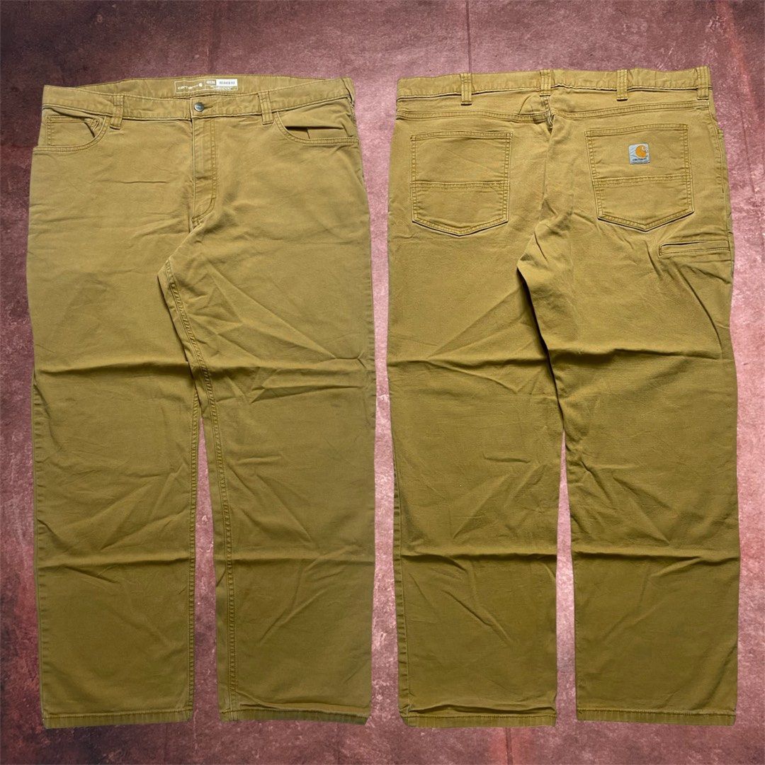 CARHARTT RUGGED FLEX CANVAS 5 POCKET PANTS (Category: Activewear) located in Dasmarinas. Submitted by 2slickdeals_ (Listing ID 1469810569, Image 1). Description: SIZE 40x30 ON TAG 40 WAIST 13 THIGH 39 LENGTH 8.5 HEM NO ISSUE. J&T / LALAMOVE / PICK UP!.