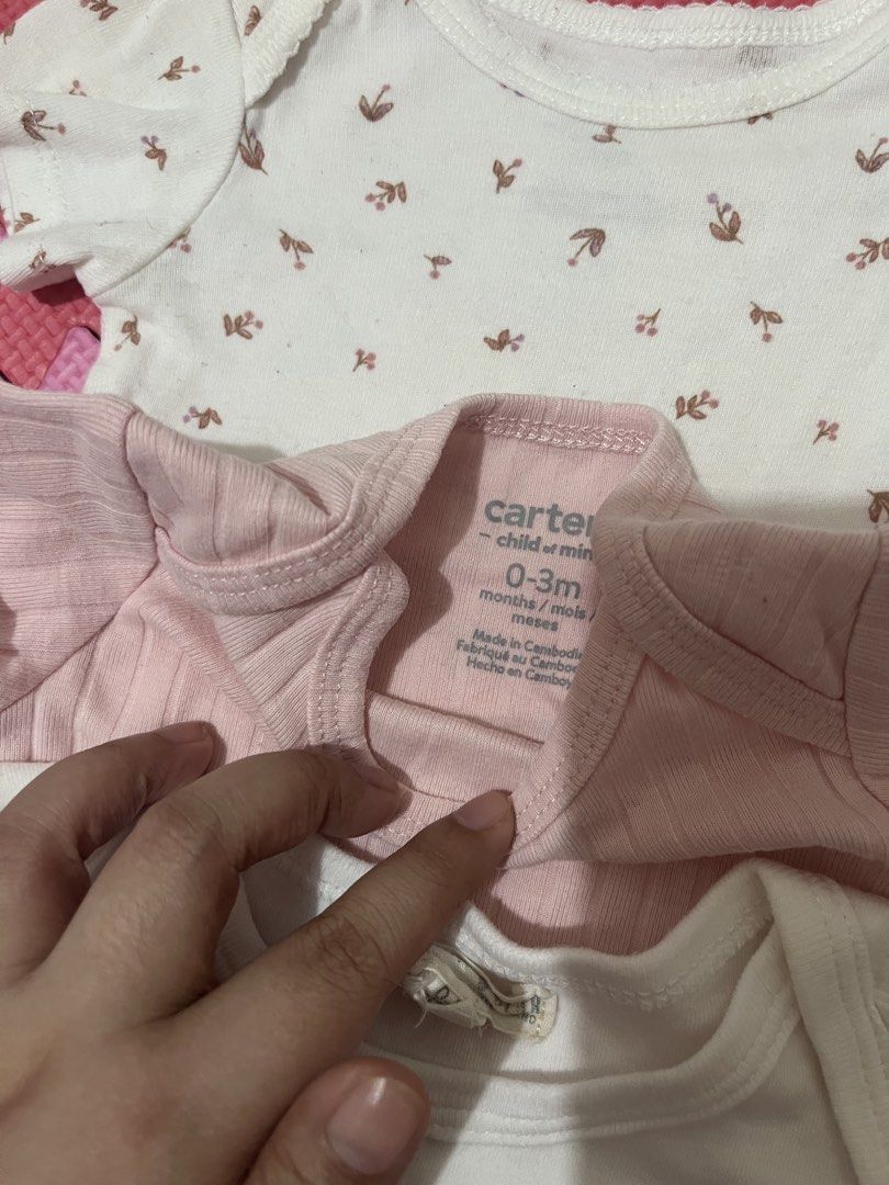 Carter baby clothes (Category: Babies & Kids Fashion) located in Manila. Submitted by mamamogreen69 (Listing ID 1469851351, Image 2). Description: Decluttering 3pcs (2carter, 1 random brand) 📍Pasig city.
