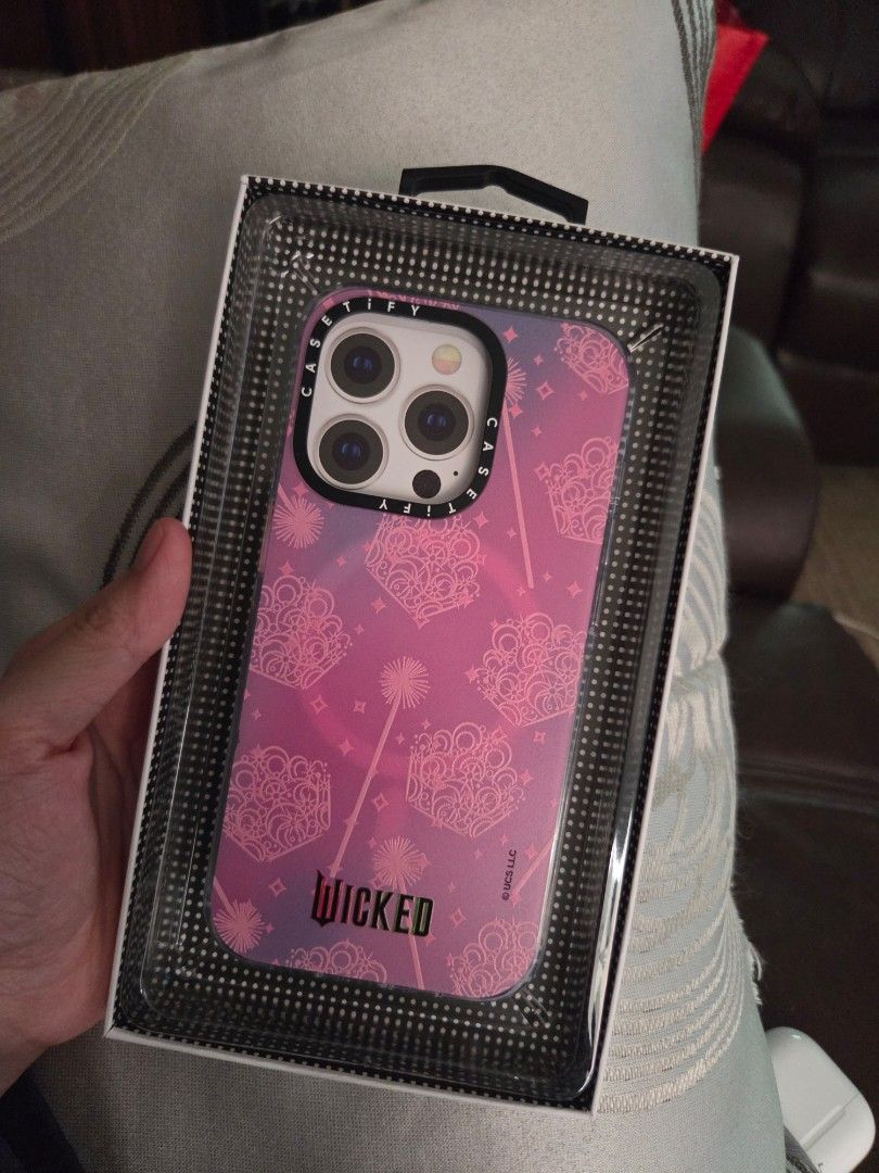 Casetify x Wicked - iPhone 14 Pro (Category: Cases & Sleeves) located in Paranaque City. Submitted by jangluvr (Listing ID 1469828946, Image 2). Description: Casetify x Wicked Collab iPhone 14 pro still in good condi ♡ rfs: sold my iphone 14 pro.