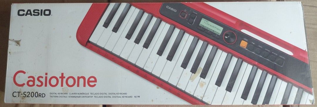 Casio Casiotone CT-S200RD Digital Keyboard (Category: Musical Instruments) located in Angono. Submitted by daniel_63 (Listing ID 1469799953, Image 1). Description: Model: Red Casio Casiotone CT-S200RD digital keyboard - PHP8500 (price still negotiable - reason for selling: not being used anymore - Features built-in speakers and a digital display screen - Compact and lightweight, super easy to take anywhere - Includes original cardboard box - Idea