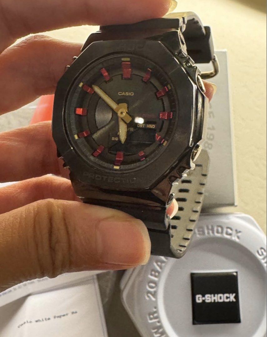 Casio G-Shock Digital Analog Rubber Strap Watch GM-S2100CH-1A (Category: Women's Watches) located in Angeles City. Submitted by ruthsbounty (Listing ID 1469934753, Image 1). Description: Decluttering, bought for almost ₱12k Still in excellent condition Comes complete MOP: Gcash, BPI, or SB.