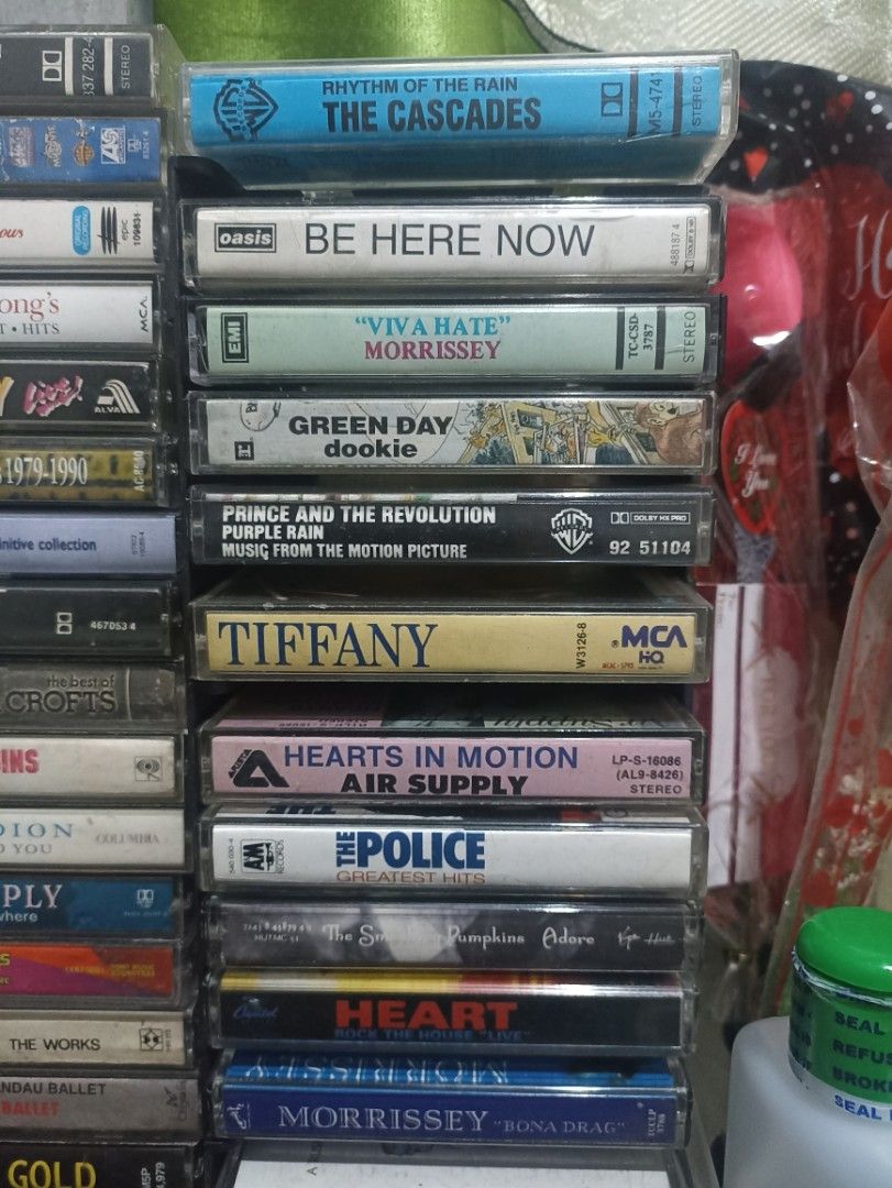 Cassette Tapes (Tested) (Category: CDs & DVDs) located in Las Pinas. Submitted by kanzakiro (Listing ID 1469917140, Image 3). Description: Title (Tape/Inlay Condition) - Pricelist: • Boyz II Men CHH (VG+/VG+) - 250 • The Police Greatest Hits (EX/VG+) - 350 • The Cascades ROTR (VG+/VG+) - 350 • Pokemon The 1st Movie (EX/G hiwa-hiwalay inlay) - 400 • Prince Purple Rain (EX/EX) - 500 • Oasis Be Here Now (VG+/EX) - 600 • Coldplay AROBTTH (EX/VG++) - 