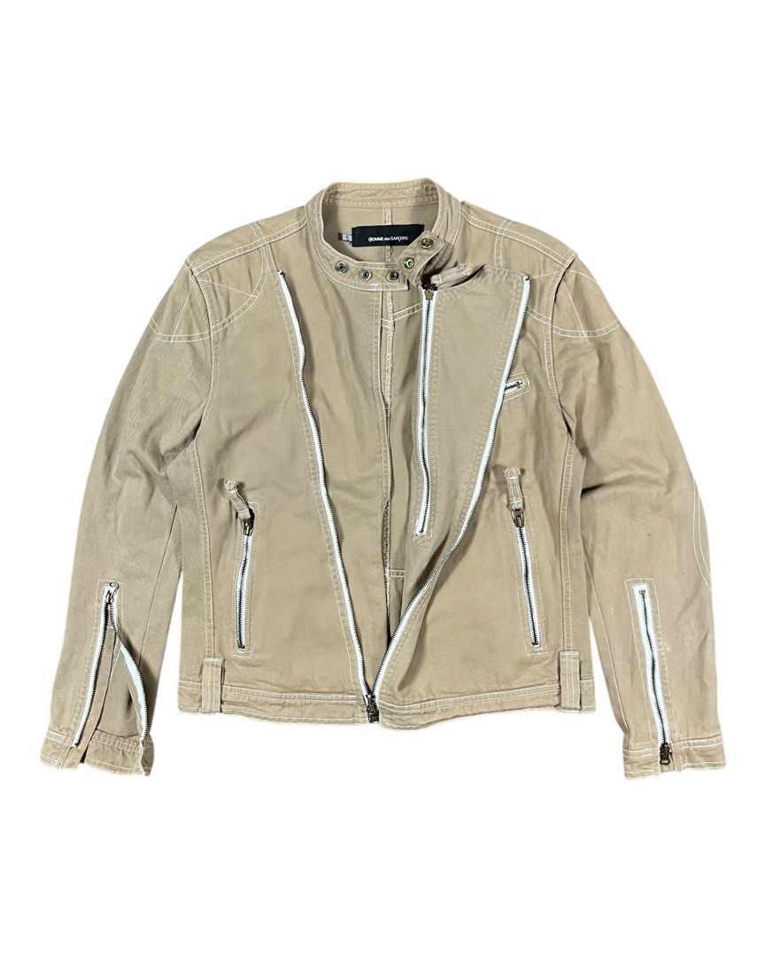 CDG vintage avant-garde multi-zipper jacket (Category: Coats, Jackets and Outerwear) located in Bacolod City. Submitted by piquedup.ph_v2 (Listing ID 1469929291, Image 3). Description: CDG vintage avant-garde multi-zipper jacket Size: Medium | 21x25. Condition: Excellent Color rate: 9.5/10 (Color may vary to lighting) Flaws: None.