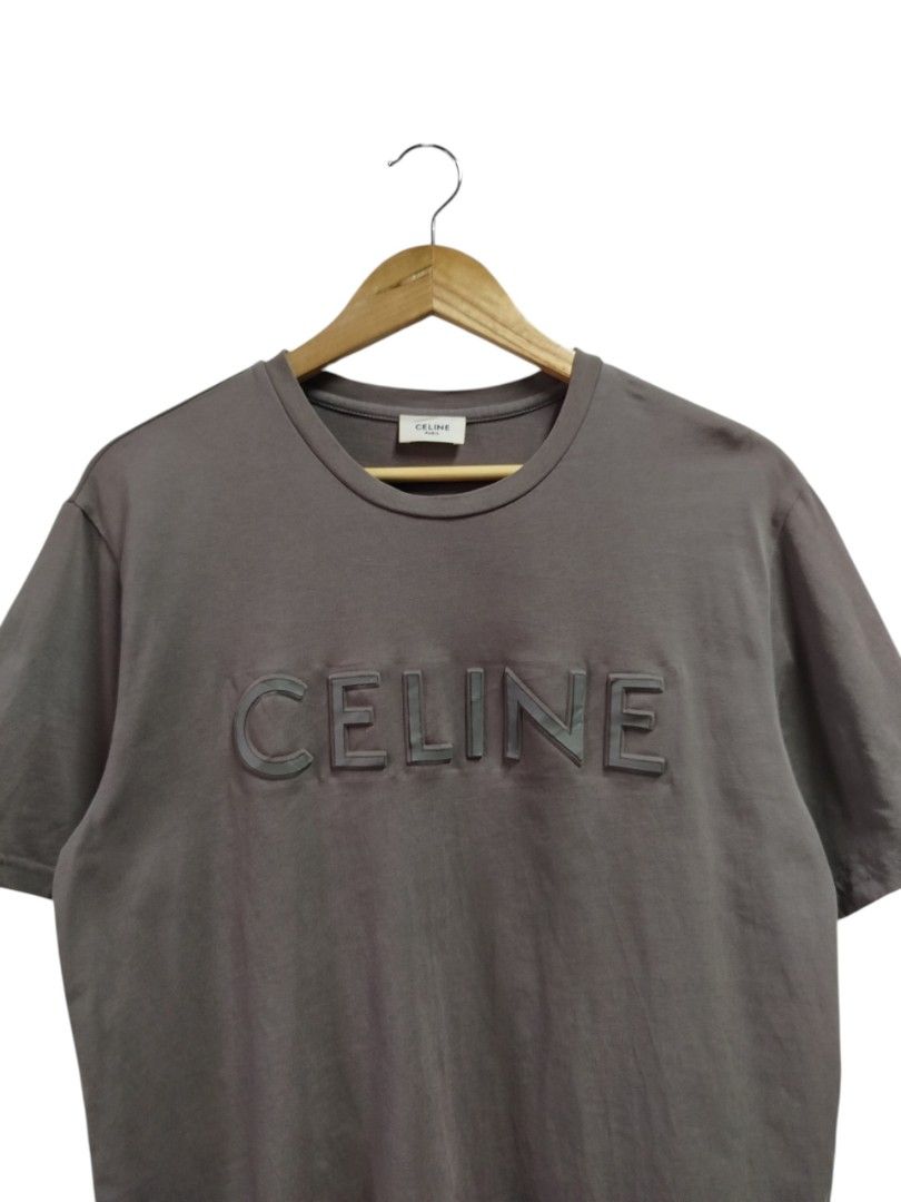 CELINE GRAY EMBOSSED SCRIPT SHIRT (Category: Tshirts & Polo Shirts ) located in Bayombong. Submitted by Gentlemans_ClosEt (Listing ID 1469897204, Image 2). Description: CELINE GRAY EMBOSSED SCRIPT SHIRT SIZE MEDIUM ON TAG EXCELLENT CONDITION NO ISSUES.