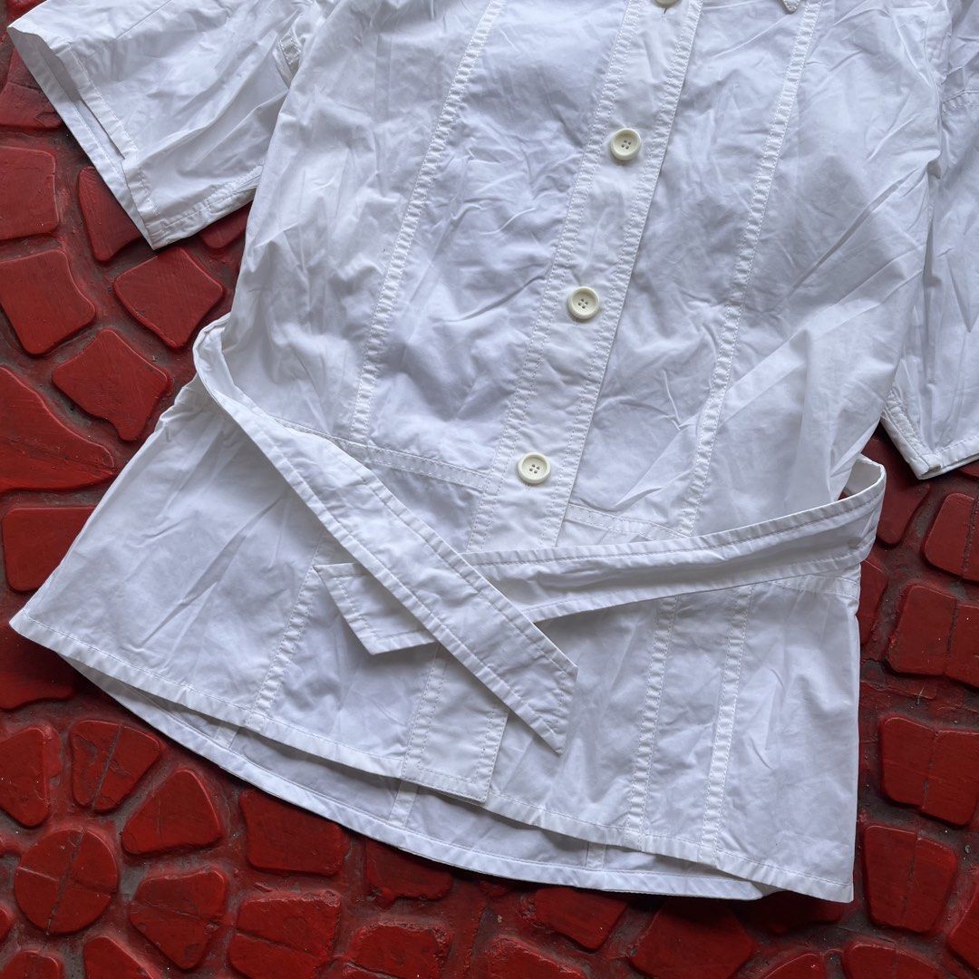 CELINE PHOEBE PHILO ERA - BELTED BLOUSE (Category: Luxury Apparel) located in San Jose del Monte. Submitted by qrt_ty (Listing ID 1469815164, Image 2). Description: WTS !!! CELINE PHOEBE PHILO ERA - BELTED BLOUSE SIZE 36 ON TAG EXCELLENT CONDITION NO ANY MAJOR FLAWS MADE IN MADAGASCAR PRICE / 5K PLUS SF .
