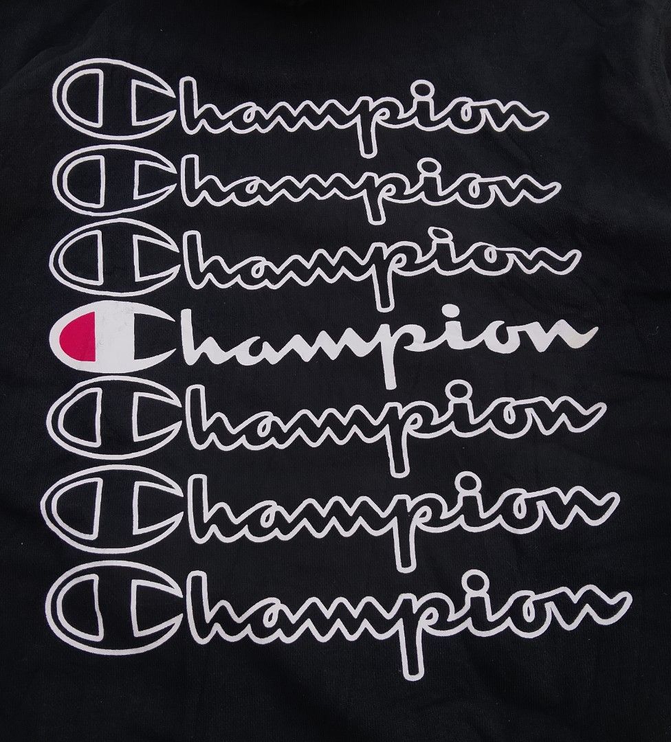 Champion Hoodie Multi Script Logo (Category: Hoodies) located in Manila. Submitted by gowicollection28 (Listing ID 1469859071, Image 3). Description: Width: 20.5-21 Length: 27.5.