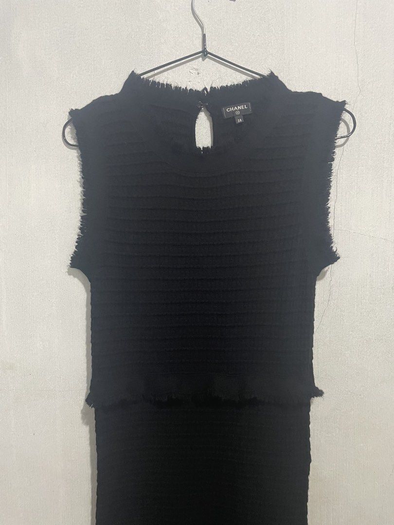 Chanel knitted dress (Category: Luxury Apparel) located in Davao. Submitted by mj_designervintagecurator (Listing ID 1469806088, Image 3). Description: 📌In good condition no flaws 📌best fit small to med.