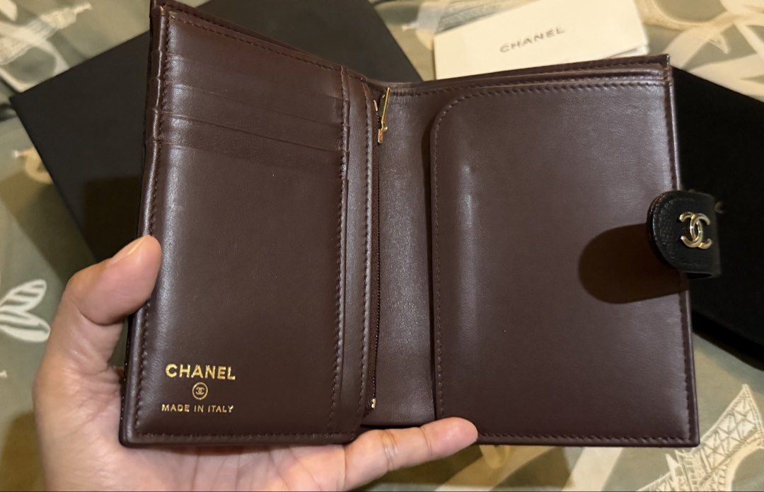 Chanel Passport Wallet holder (Category: Luxury Bags & Wallets) located in Pasay City. Submitted by piaaaaa_952 (Listing ID 1469766010, Image 1). Description: Chanel Passport Holder with bill and coins compartments Card slots Complete.