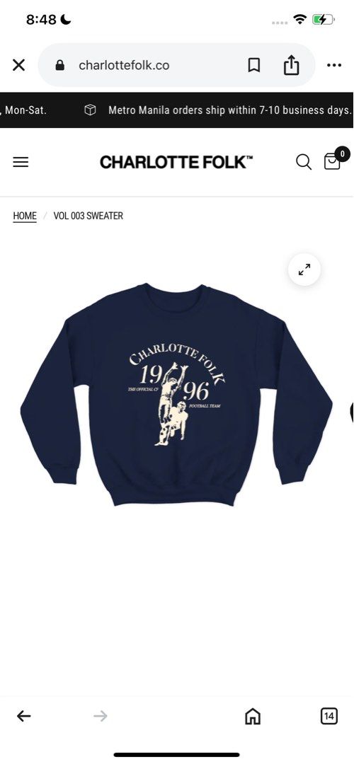 Charlotte folk sweater (Category: Coats, Jackets and Outerwear) located in Manila. Submitted by galitnabilat (Listing ID 1469889697, Image 1). Description: Bought this for ₱1,700. Selling it for ₱1,500 Size L Worn once. For my dad’s medication, love you guys. Help me to sell this. Thank you .