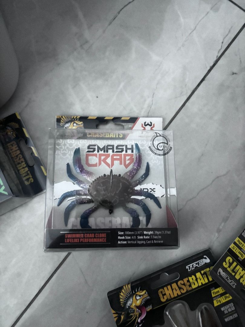 CHASEBAITS CRAB LURES (SMASH CRAB / CRUSTY CRAB) For Fishing, Sports ...