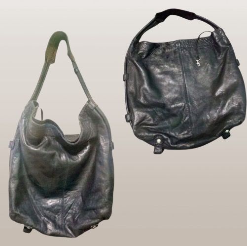 CHAT CHAT HOBO BLACK LEATHER BAG (Category: Shoulder Bags) located in Marikina City. Submitted by minimalistmanila (Listing ID 1469899775, Image 2). Description: Genuine Chat Chat black hobo leather bag. M/L roomy size. 15-16 inches width and 12-13 inches height, bag strap not included. Semi soft leather. Never used. Purchased in Singapore. Worth P7,500. Order now! .