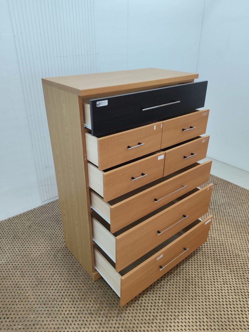 Chest of drawer (Category: Shelves, Cabinets & Racks) located in Quezon City. Submitted by matetdevis13 (Listing ID 1469923139, Image 3). Description: Wooden 6-Tier Chest of Drawer Price: 5,900 L35.5 x W18 x H52.5 In good condition Code JMD20-M149.
